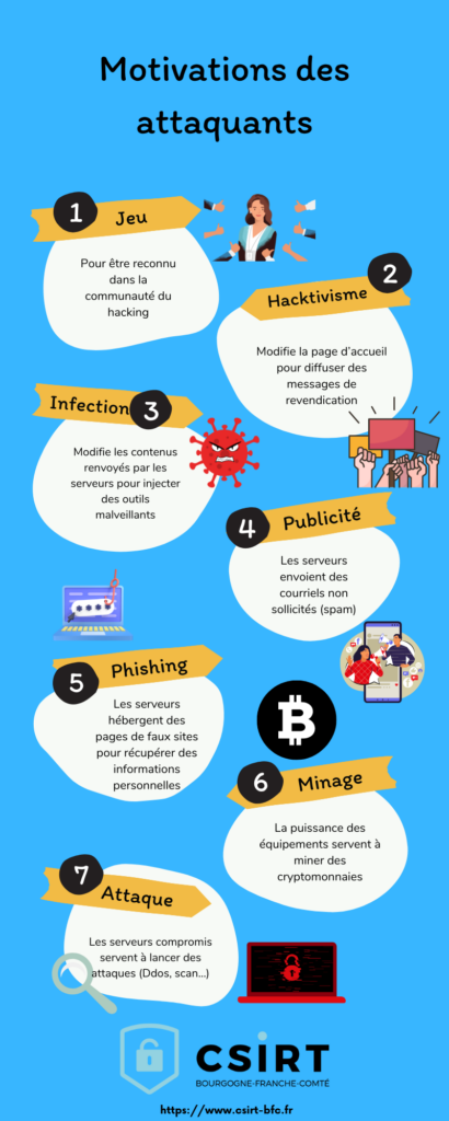 Les motivations des attaquants
