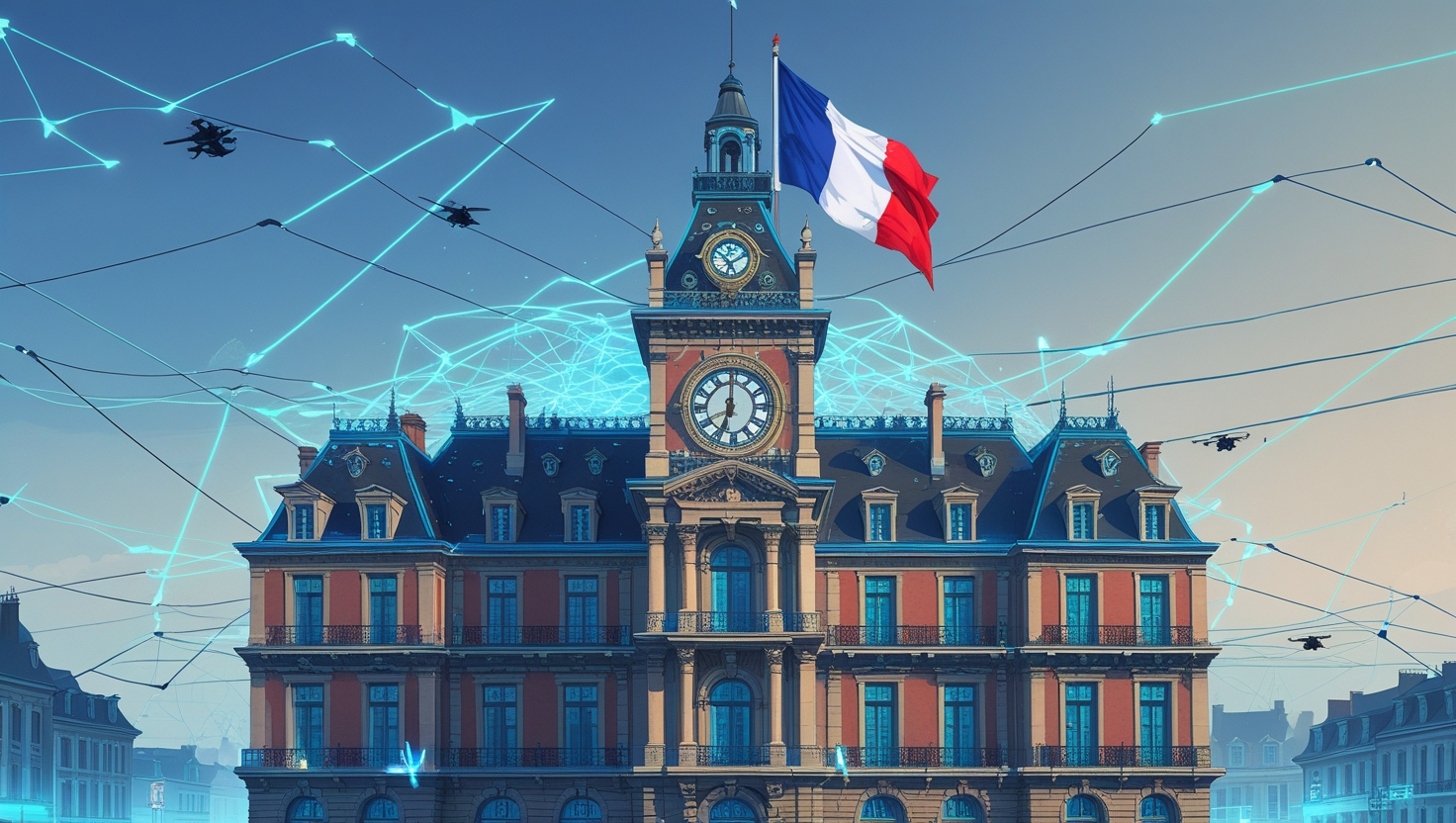 Mairie française interconnectée