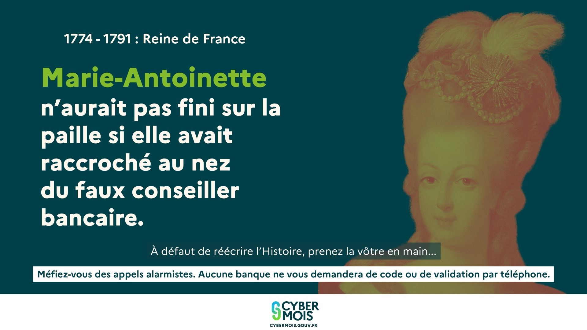 Affiche Cybermois 2025 Marie Antoinette