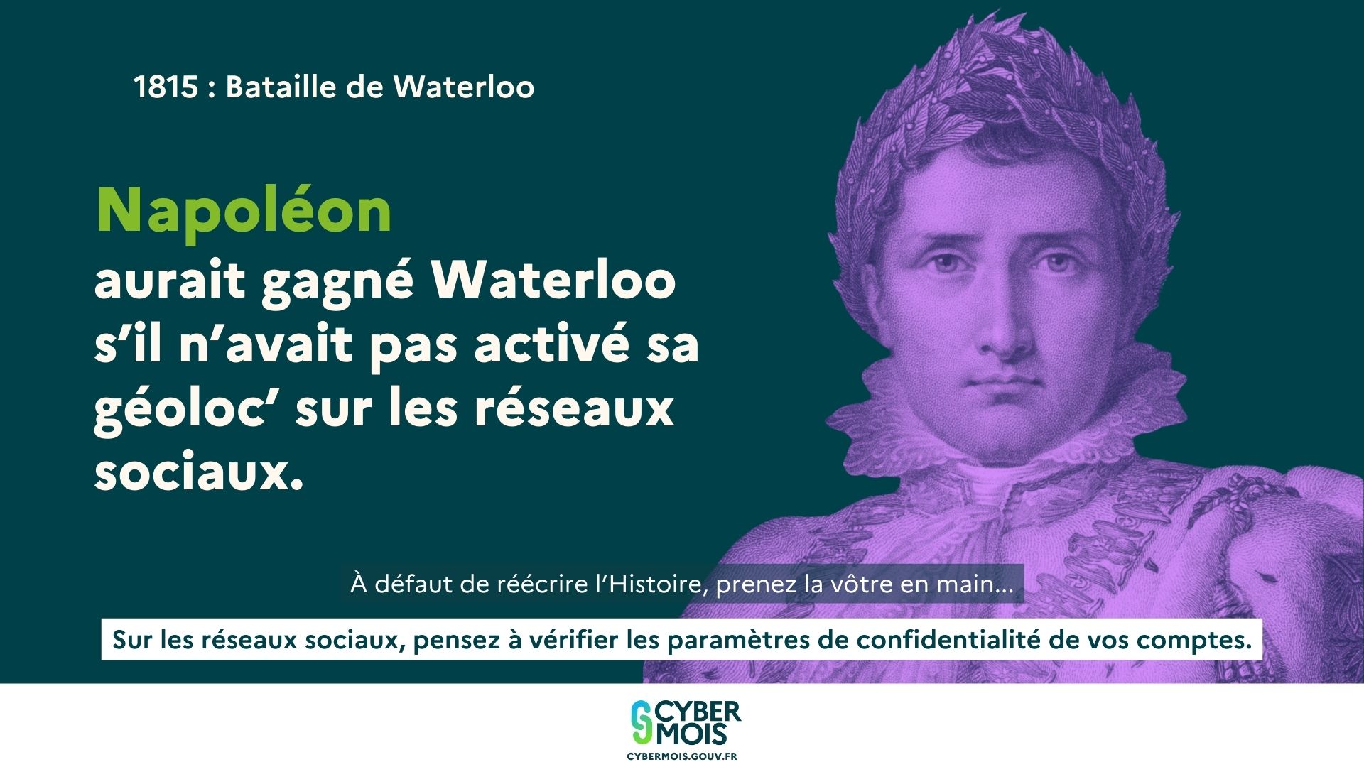 Affiche Cybermois 2025 Napoléon