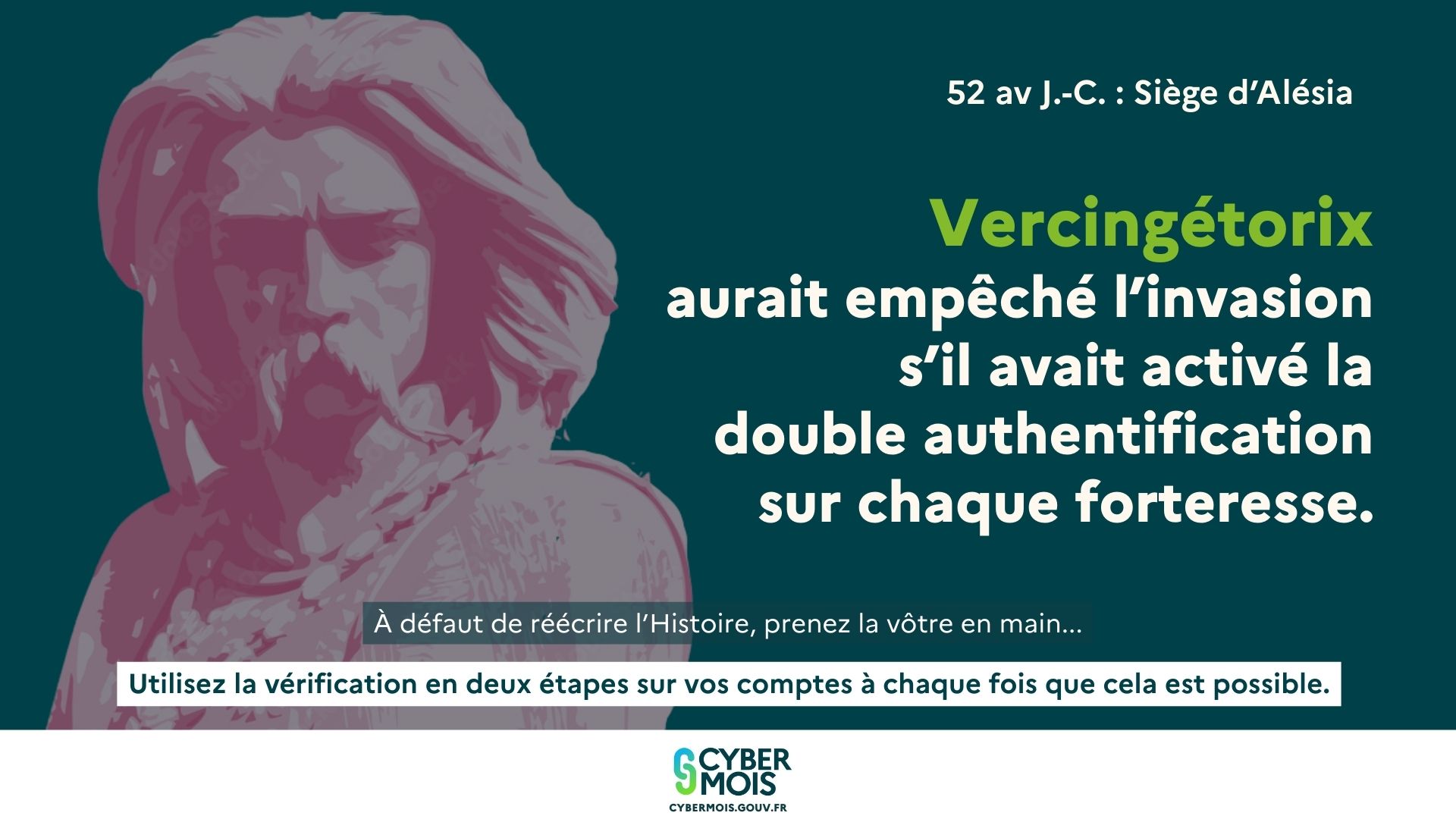 Affiche Cybermois 2025 Vercingetorix